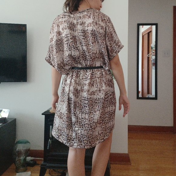 NWT Halston Snakeskin Pattern Tunic Dress - Picture 5 of 11